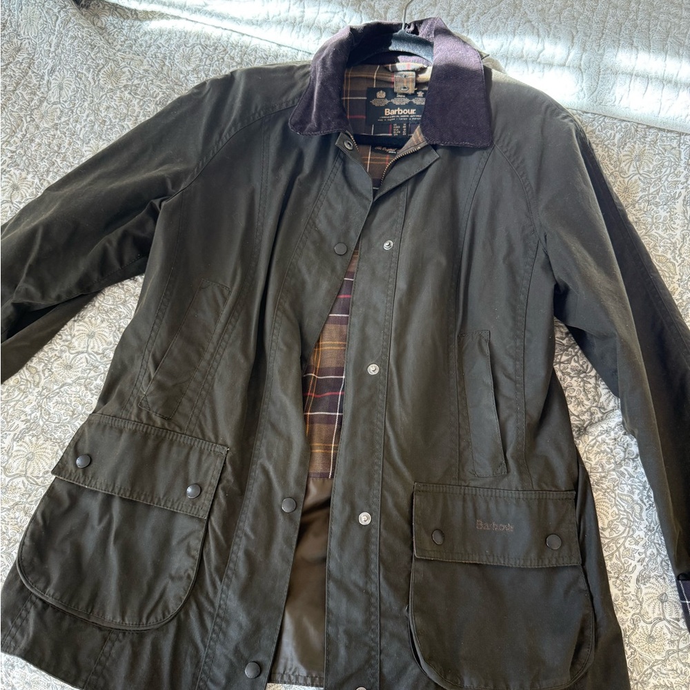 Barbour Women's Dark Green Waxed Jacket